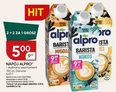 Napój Alpro Barista wybrany asortyment Danone promocja w Chata Polska