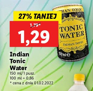 Tonic INDIAN TONIC promocja