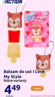 Balsam do ust różne warianty I Love My Style promocja w Action