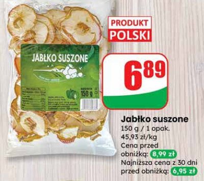 Jabłko suszone promocja w Dino