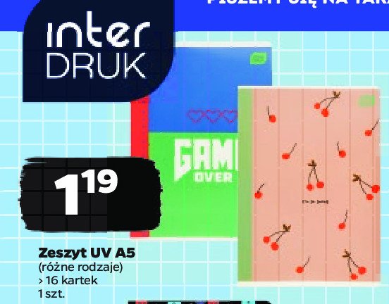 Zeszyt uv a5 16k. kratkia Interdruk promocja