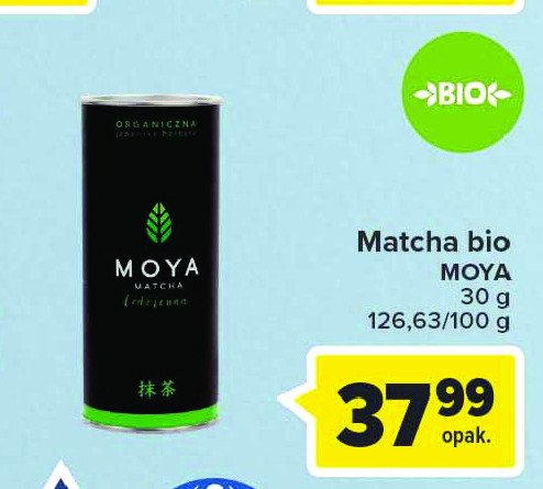 Herbata zielona Moya matcha promocja