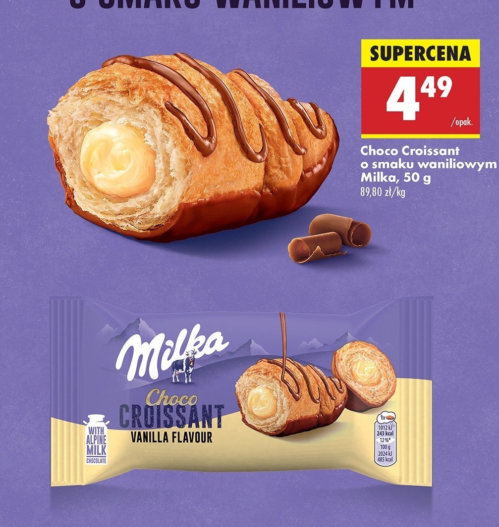 Rogalik waniliowy Milka promocja