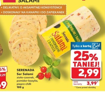Ser Salami pomidor-bazylia promocja w Kaufland