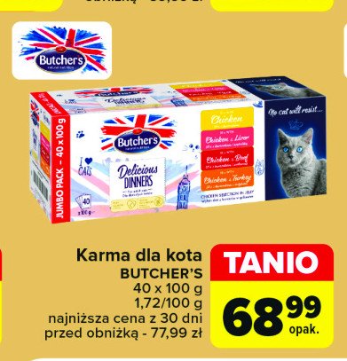 Karma dla kota jumbo mix Butcher's delicious dinners promocja