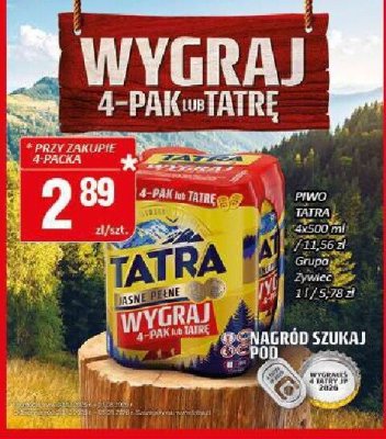 Piwo Tatra promocja w Chorten