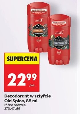 Dezodorant w sztyfcie 85 ml, różne rodzaje promocja w Biedronka