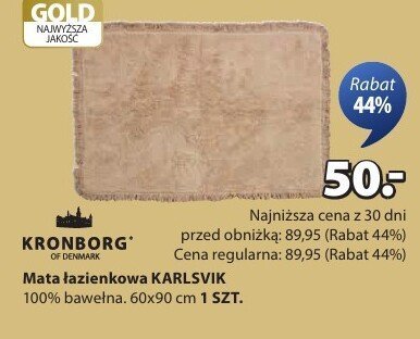 Mata łazienkowa KARLSVIK promocja w Jysk