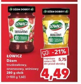 Dżem ananasowy Łowicz promocja w Kaufland