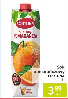 Sok pomarańczowy Fortuna promocja