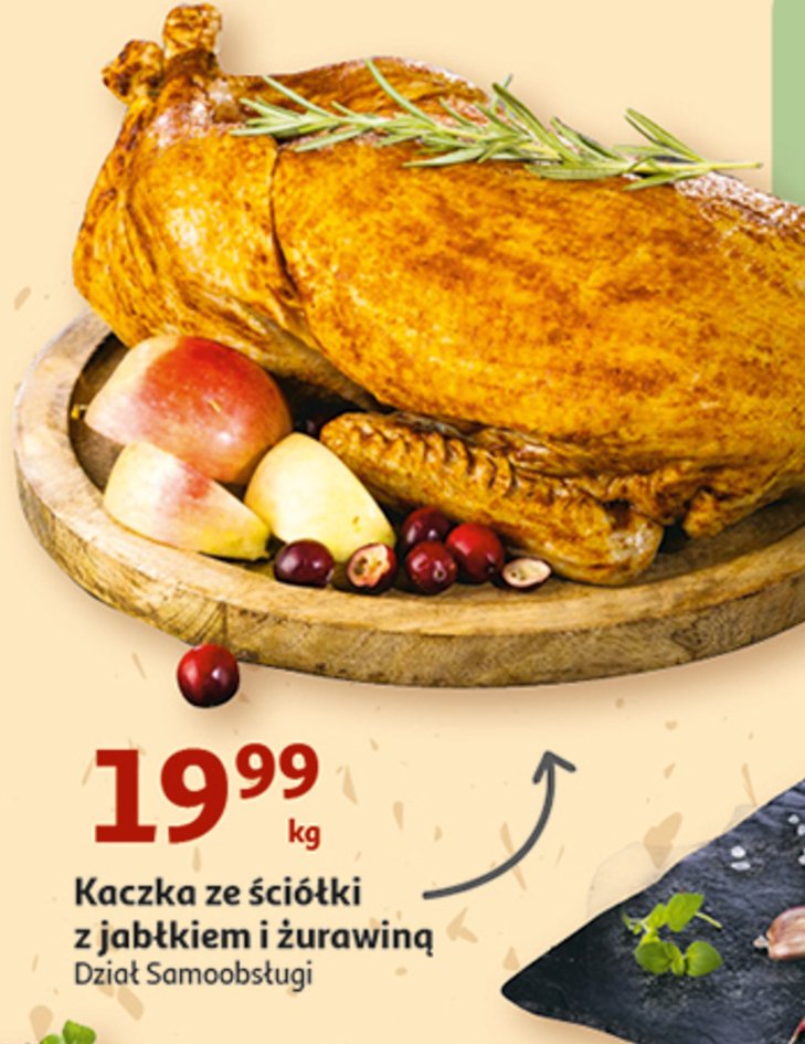 Kaczka ze ściółki z jabłkami i żurawiną Auchan pewni dobrego promocja