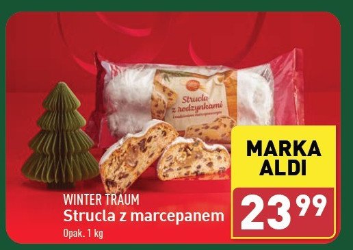 Strucla z marcepanem Wintertraum promocja w Aldi