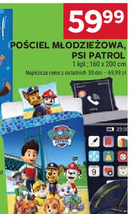 Komplet pościeli 160 + 200 cm + 70 x 80 cm psi patrol promocja