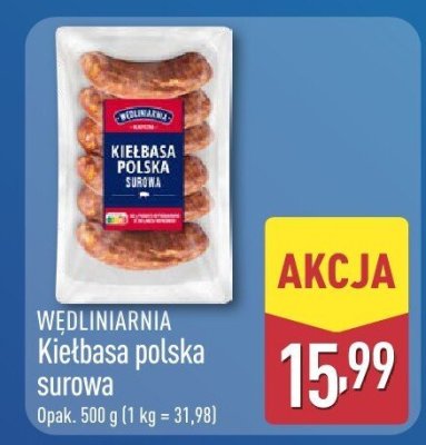 Kiełbasa polska surowa  promocja w Aldi