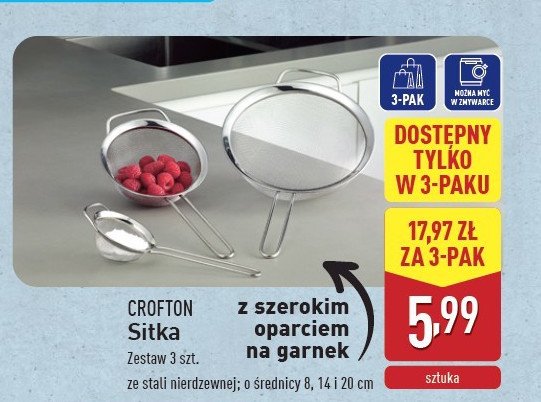 Sitka 8 cm + 14 cm + 20 cm promocja w Aldi