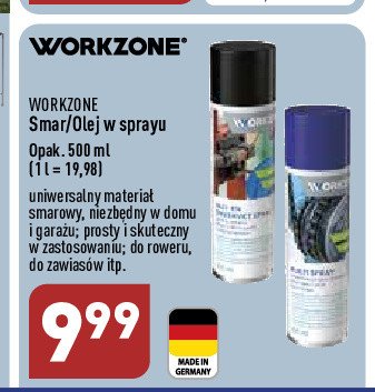 Olej w sprayu Work zone promocja
