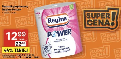 Ręcznik papierowy Regina Power promocja w Delikatesy Centrum