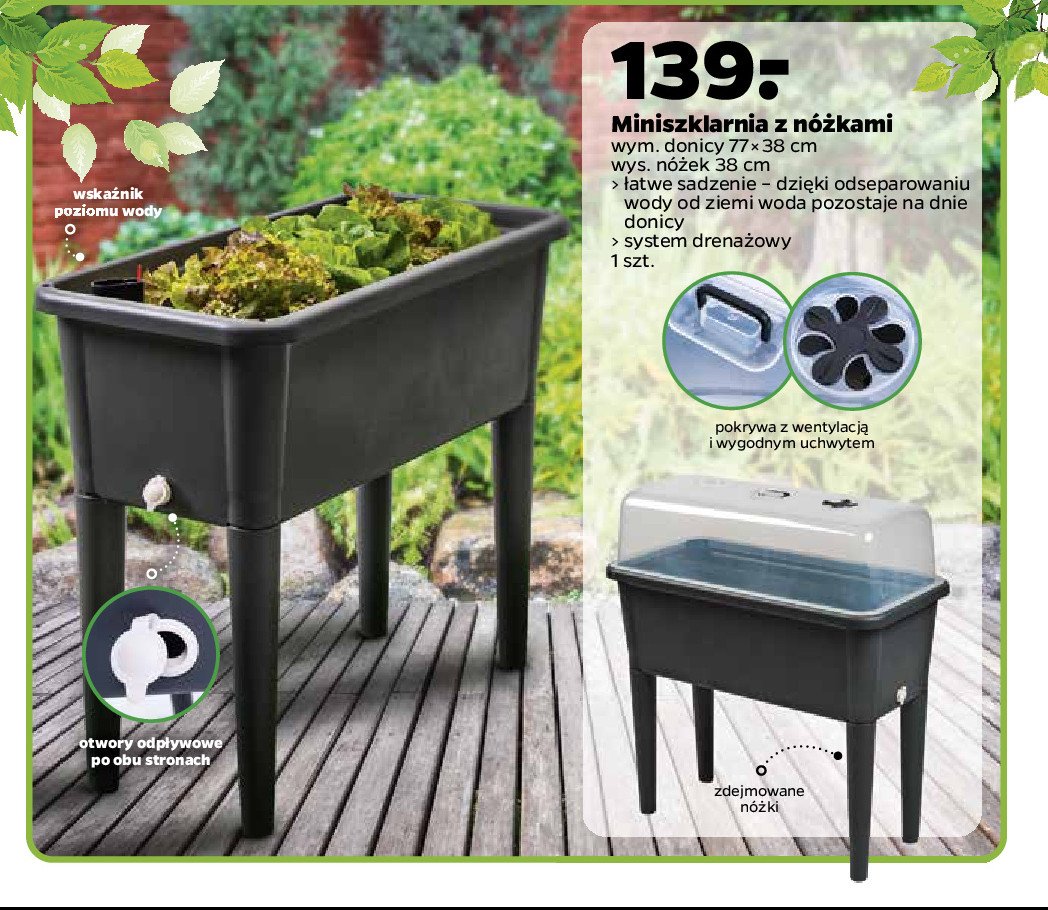 Miniszklarnia respana 82 x 77 x 38 cm promocja
