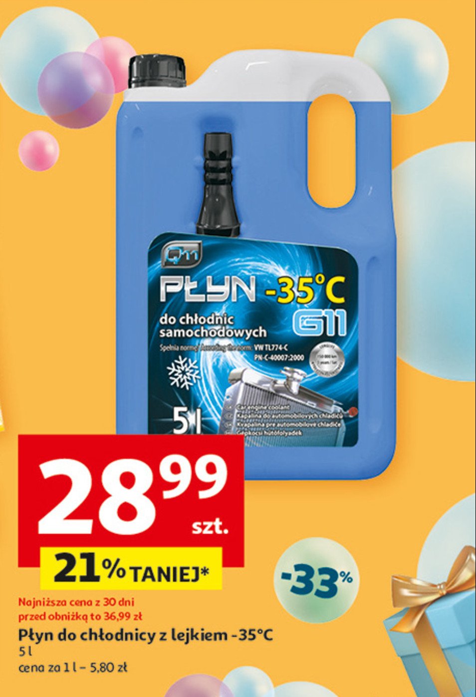 Płyn do chłodnic -35c Q11 promocja w Auchan