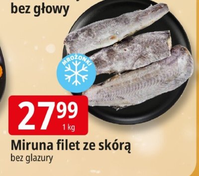 Miruna filet ze skórą bez glazury promocja w Leclerc