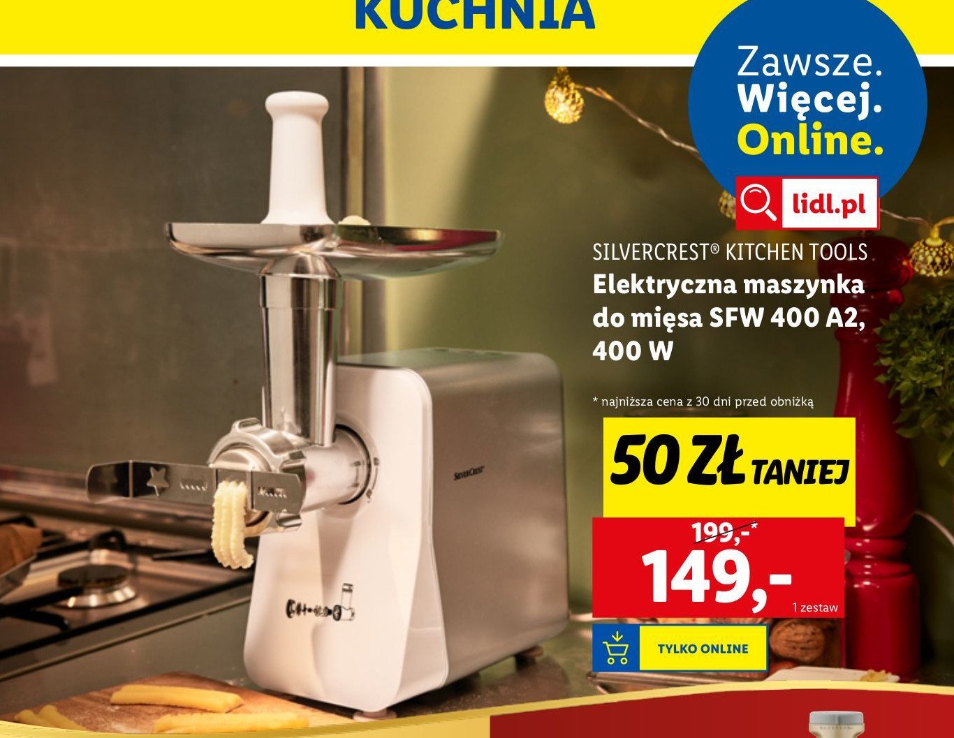 Maszynka do mięsa sfw 400 a2 Silvercrest promocja