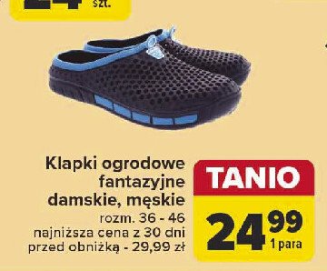 Klapki ogrodowe fantazyjne 36-46 promocja