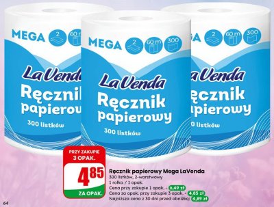 Ręcznik papierowy Mega  promocja w Dino