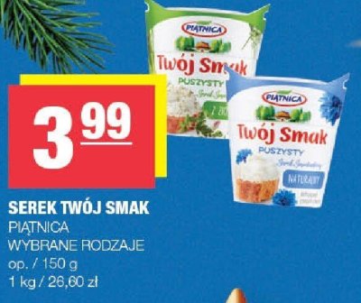 Serek Twój Smak Piątnica promocja w SPAR