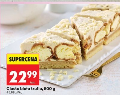 Ciasto biała trufla, 500 g promocja w Biedronka