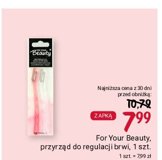 Trymer do brwi For your beauty promocja
