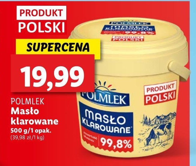 Masło klarowane Polmlek promocja