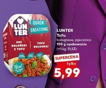 Tofu no-egg breakfast Lunter promocja