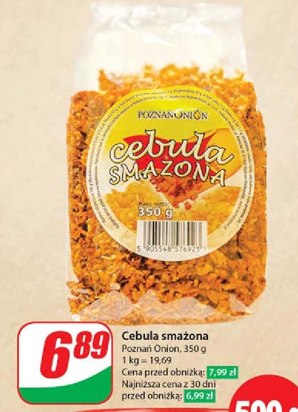 Cebula smażona POZNAŃ ONION promocja w Dino