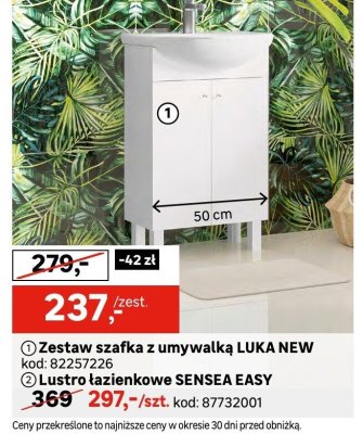 Zestaw szafka z umywalką LUKA NEW promocja w Leroy Merlin