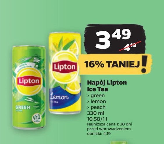 Herbata mrożona lemon Lipton ice tea promocja