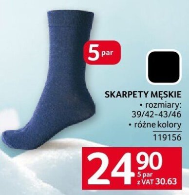 Skarpety męskie promocja w Selgros