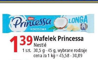 Wafelek kokosowy Princessa longa promocja
