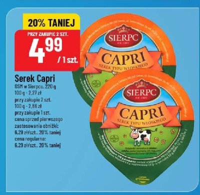 Serek Capri Sierpc promocja w POLOmarket