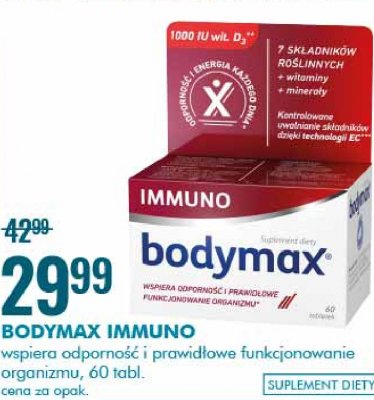 Tabletki Bodymax immuno promocja