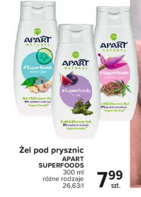 Żel do kąpieli figa Apart superfoods Apart natural promocja