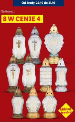 Znicze 8 w cenie 4 promocja w Lidl