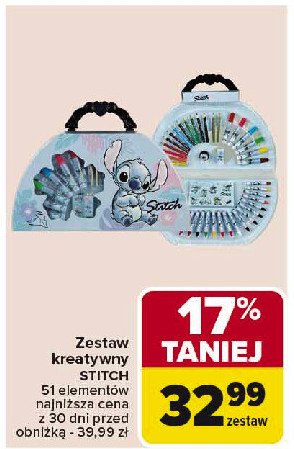 Zestaw kreatywny stitch promocja w Carrefour Market