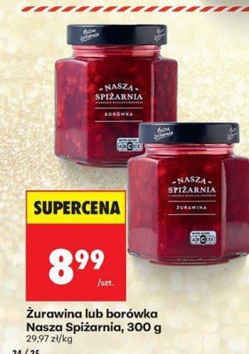 Borówka Nasza Spiżarnia, 300 g promocja w Biedronka