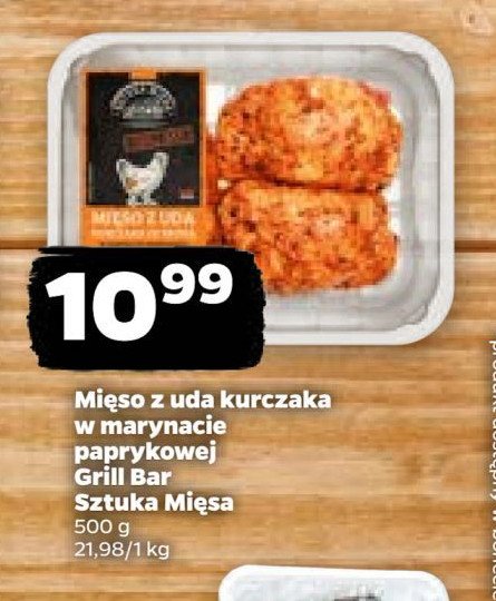 Mięso z uda kurczaka w marynacie grillowej promocja