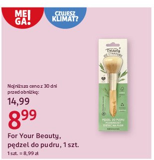 Pędzel do pudru For your beauty promocja w Rossmann