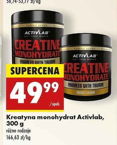 Odżywka creatine monohydrate Activlab promocja