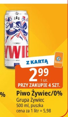 Piwo Żywiec/0% Grupa Żywiec promocja w Leclerc