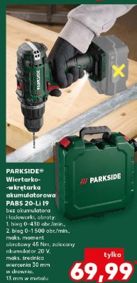 Wiertarko-wkr臋tarka akumulatorowa 20v pabs 20-li h9 Parkside promocja