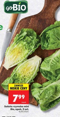 Sałata rzymska mini Bio, opak. 2 szt. promocja w Biedronka