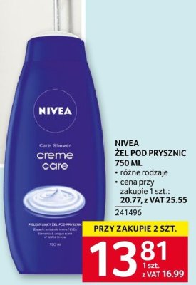 Żel pod prysznic Nivea Creme Care promocja w Selgros